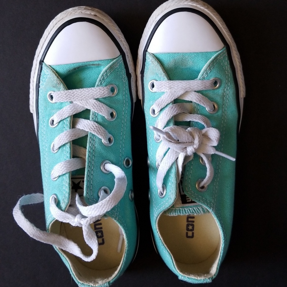Girl's Mint Green Converse All-Star shoes